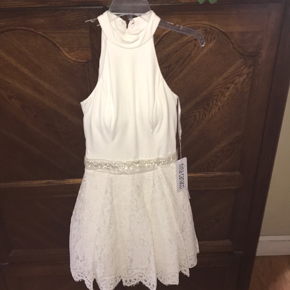 Nina Canacci Ivory Dress
